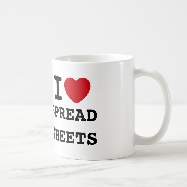 Taza De Café corazón, SPREADSHEETS, (Derecha)