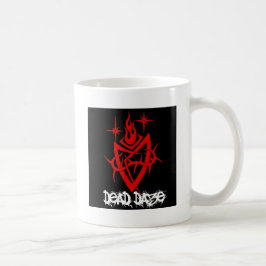 Taza De Café Corazón Tribal de Días Muertos
