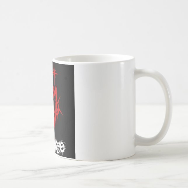 Taza De Café Corazón tribal demoledor muerto (Derecha)