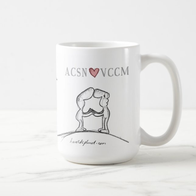 Taza De Café Corazón VCCM de ACSN (Derecha)