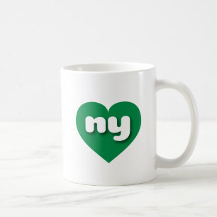 Taza De Café Corazón verde de Nueva York - Amo