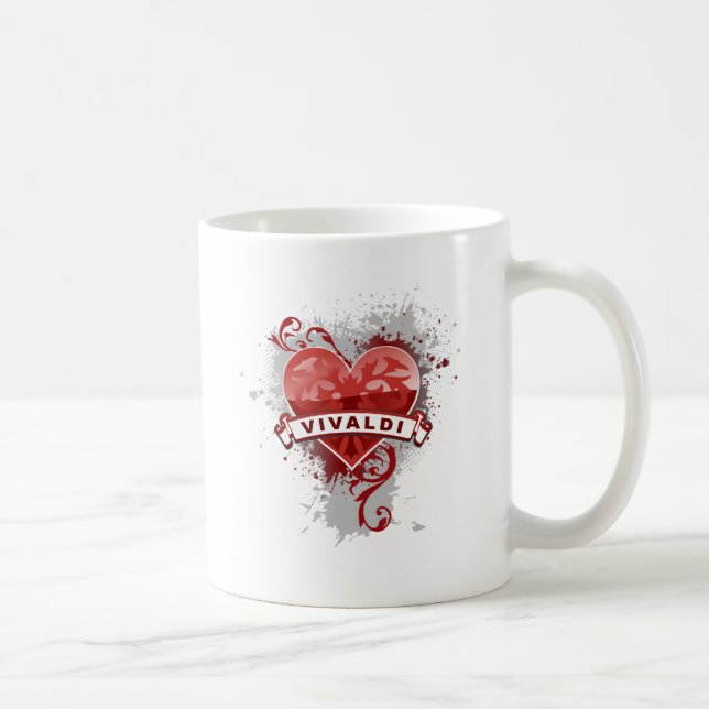 Taza De Café Corazón Vivaldi (Derecha)