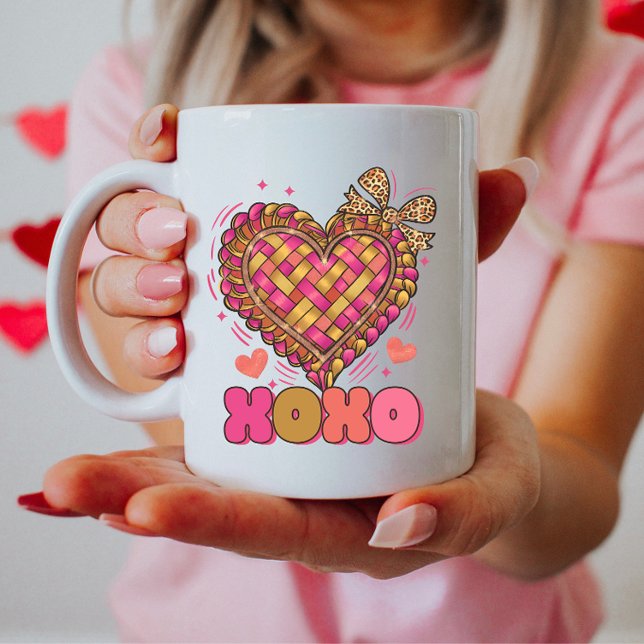 Taza De Café Corazón XOXO de moda (Subido por el creador)