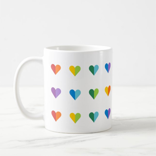 Taza De Café Corazones (Izquierda)