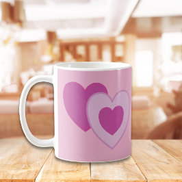 Taza De Café Corazones