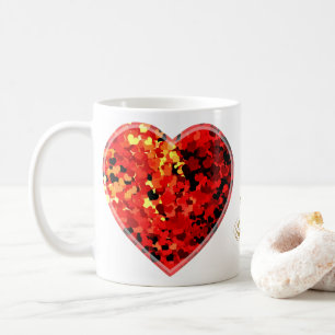 TAZA DE CAFÉ CORAZONES