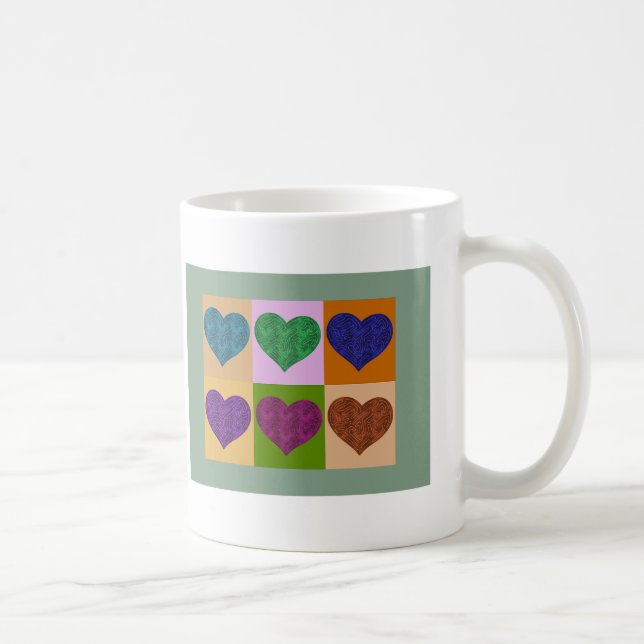 TAZA DE CAFÉ CORAZONES A-MAZE-ING (Derecha)