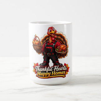 TAZA DE CAFÉ CORAZONES AGRADECIDOS, HOGARES FELICES