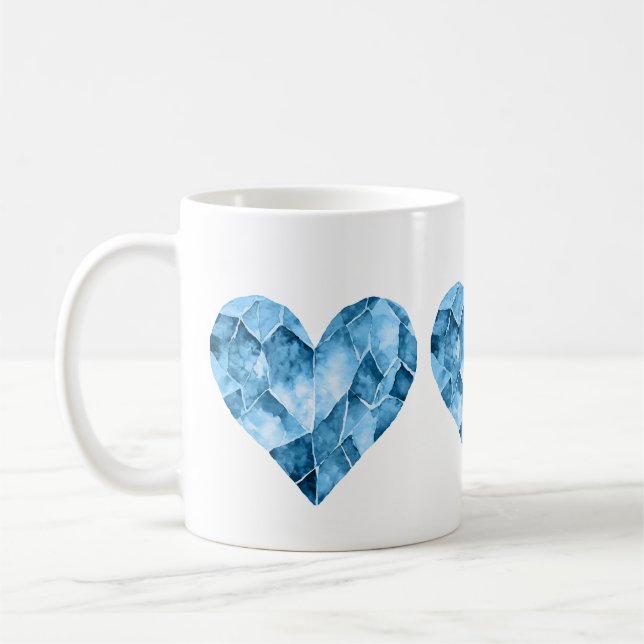 Taza De Café Corazones azules (Izquierda)