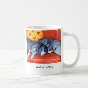 Taza De Café Corazones calientes