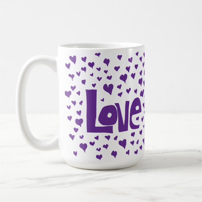 Taza De Café Corazones de amor (Izquierda)