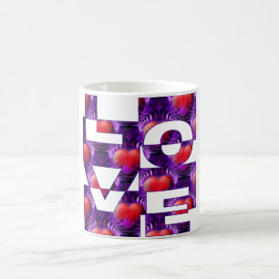 Taza De Café corazones de amor