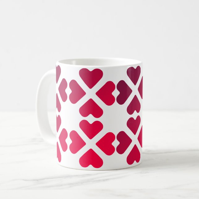 Taza De Café corazones de amor (Anverso izquierdo)