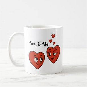 Taza De Café Corazones de amor de Personalizado lindo