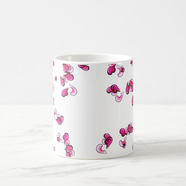 Taza De Café Corazones de amor para siempre (Centro)
