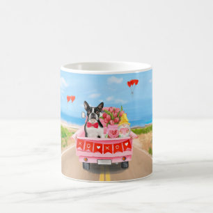 Taza De Café Corazones de camiones de El día de San Valentín de