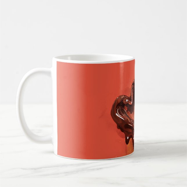 Taza De Café Corazones de chocolate (Izquierda)