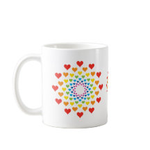 Corazones de colores de arcoíris lindos