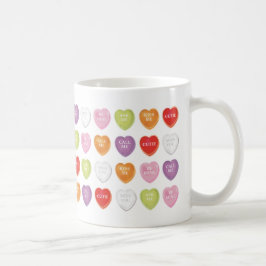 Taza De Café Corazones de conversación Valentines Mug