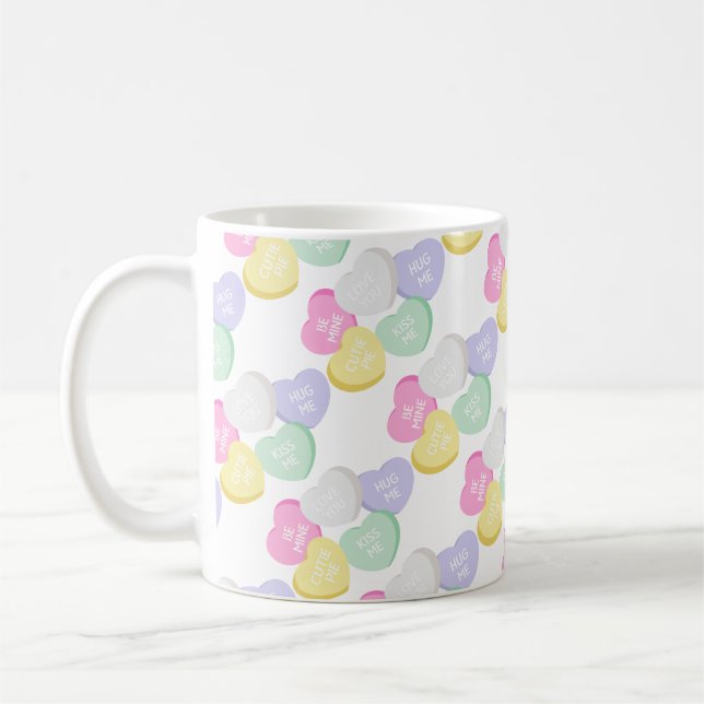 Taza De Café Corazones de Día de San Valentín dulce (Izquierda)