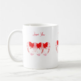 Taza De Café Corazones de fresa