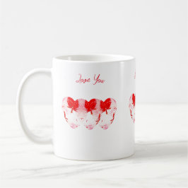 Taza De Café Corazones de fresa