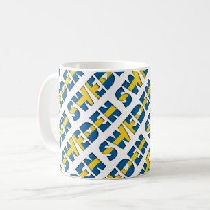 Taza De Café Corazones de patrones de tipografía de colores de