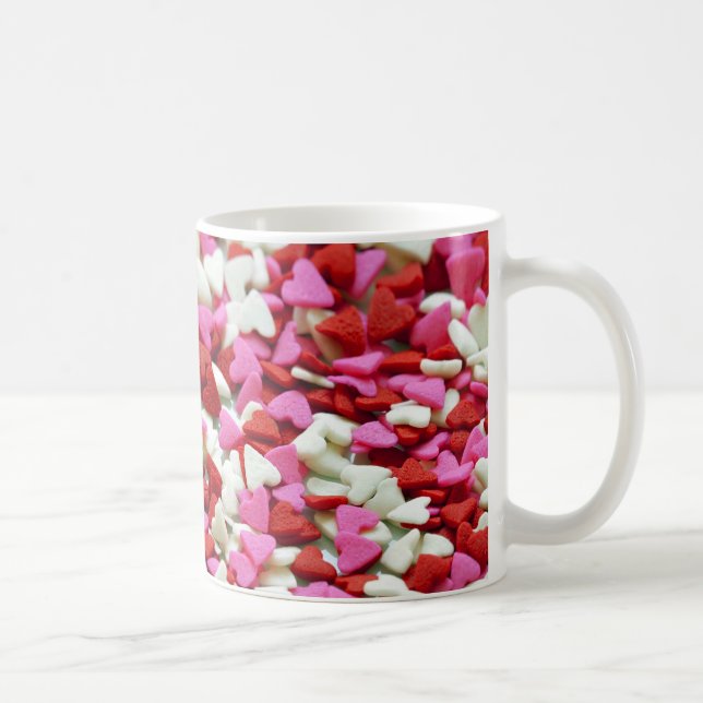 Taza De Café Corazones de San Valentín (Derecha)