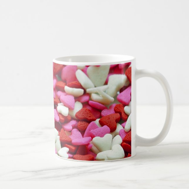 Taza De Café Corazones de San Valentín (Derecha)