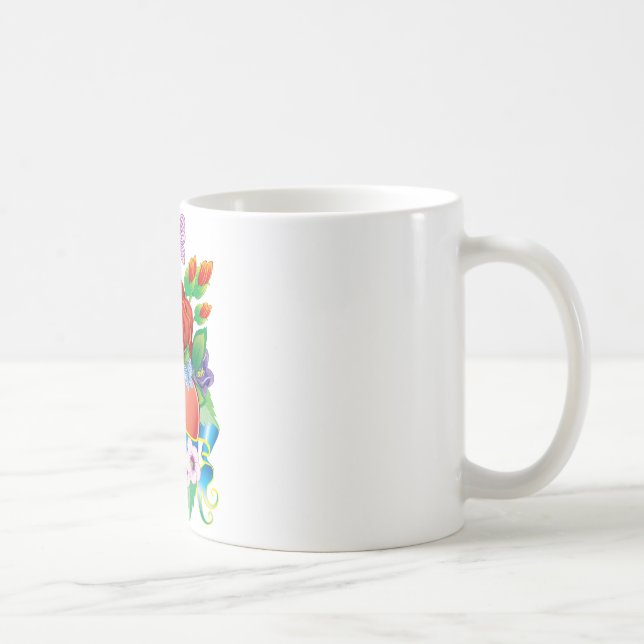 Taza De Café Corazones de tatuaje Rosa (Derecha)