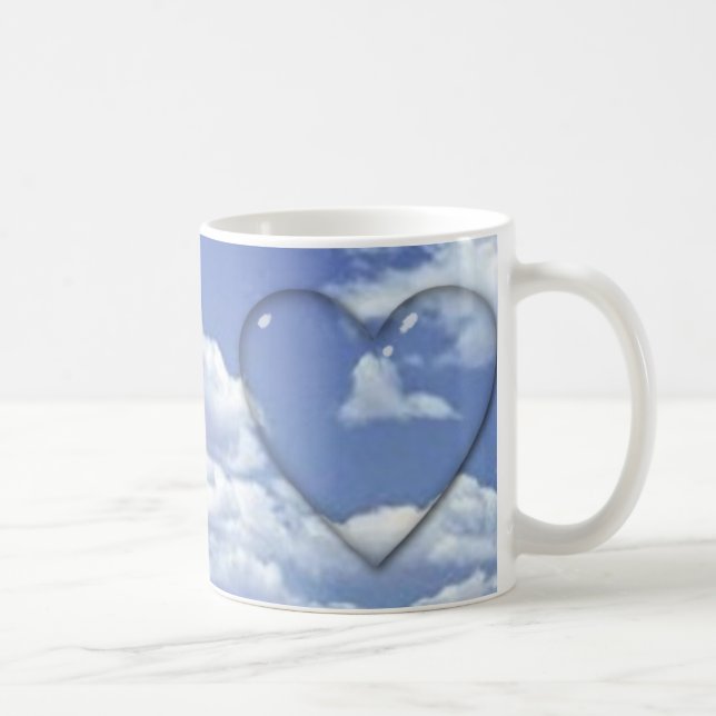 Taza De Café Corazones de vidrio (Derecha)
