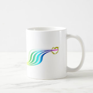 Taza De Café Corazones del arco iris de las Carreras