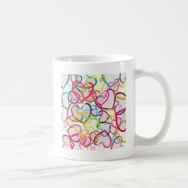 Taza De Café Corazones del caramelo (Derecha)