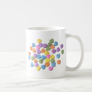 Taza De Café Corazones del mensaje del caramelo