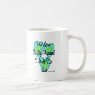 Taza De Café Corazones del salmo 23