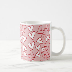 Taza De Café Corazones dispersos