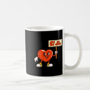 Taza De Café Corazones Divertidos 67 San Valentín Seis Siete Me