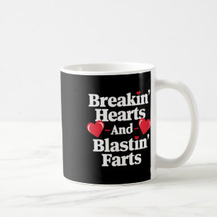 Taza De Café Corazones divertidos que se rompen y pedos que exp