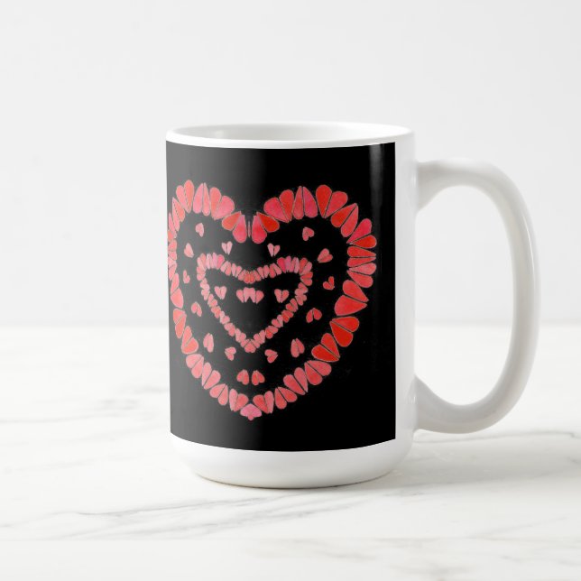 Taza De Café CORAZONES DULCES II Mugre blanca (Derecha)