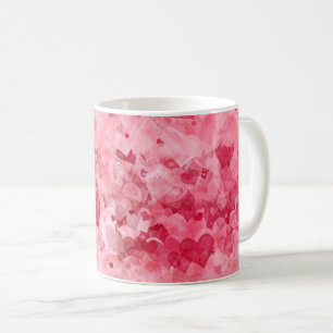 Taza De Café Corazones elegantes