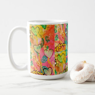 Taza De Café Corazones en Abundancia