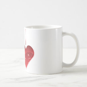Taza De Café Corazones en una cadena