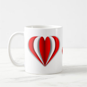 Taza De Café Corazones en vuelo