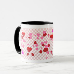Taza de café "Corazones flotantes"
