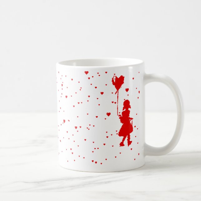 Taza De Café corazones lluviosos (Derecha)
