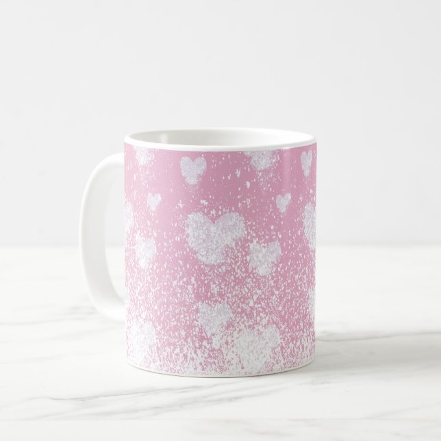 Taza De Café corazones nevados (Anverso izquierdo)