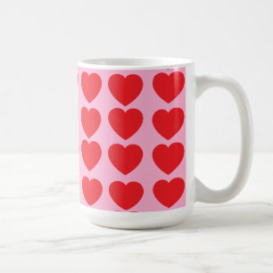 Taza De Café Corazones rojos del día de San Valentín