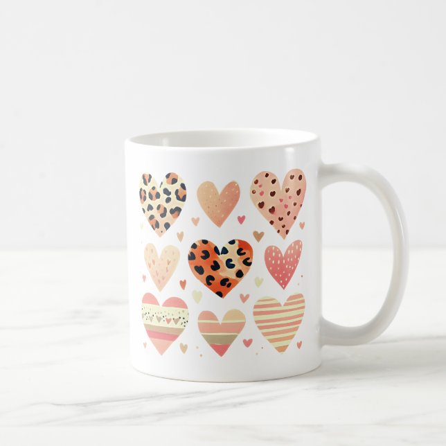 Taza De Café Corazones rosados (Derecha)