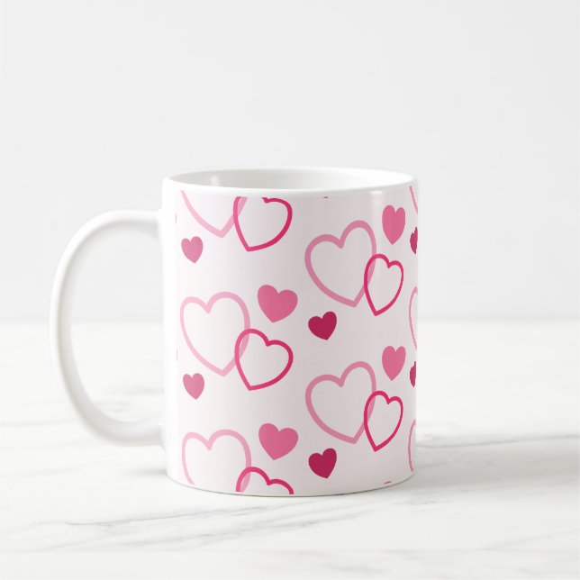 Taza De Café Corazones rosados (Izquierda)