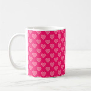 Taza De Café Corazones rosados